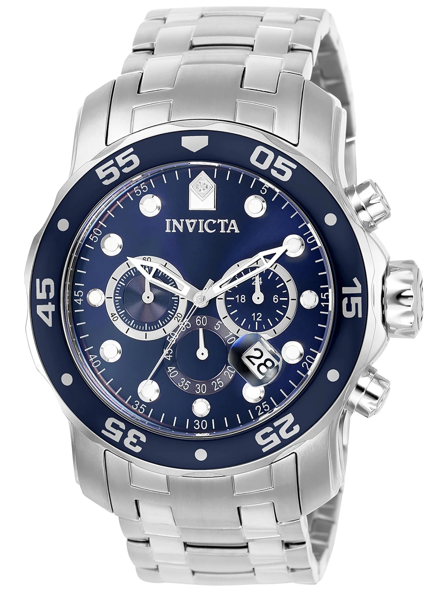 Men'S 0070 Pro Diver Quartz Chronograph Blue Dial Watch