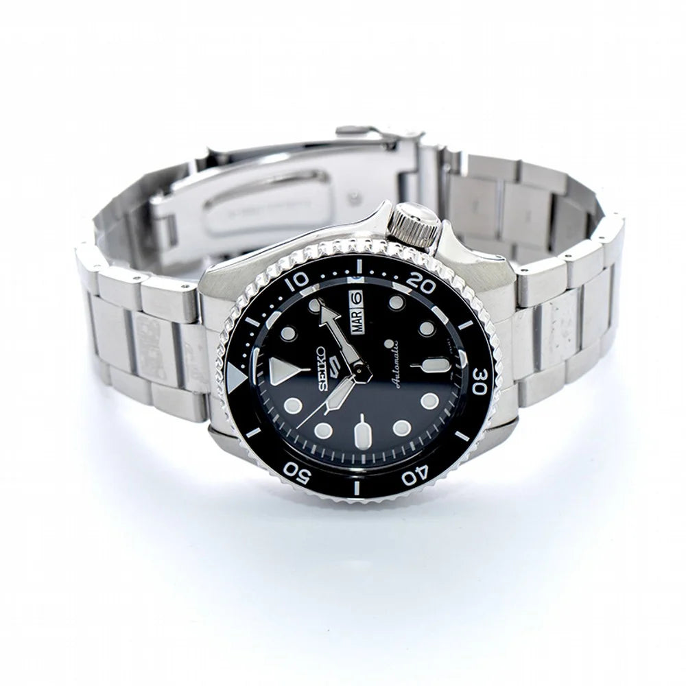5 Sports Automatic Black Dial Men'S Watch SRPD55K1