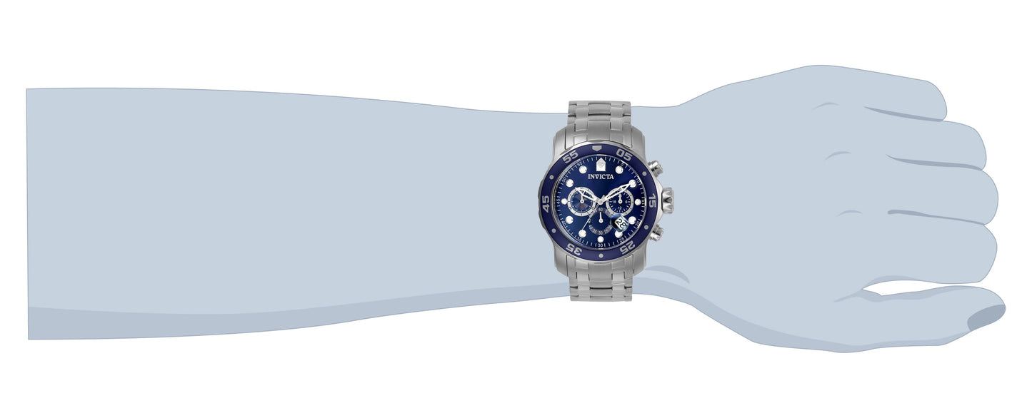 Men'S 0070 Pro Diver Quartz Chronograph Blue Dial Watch