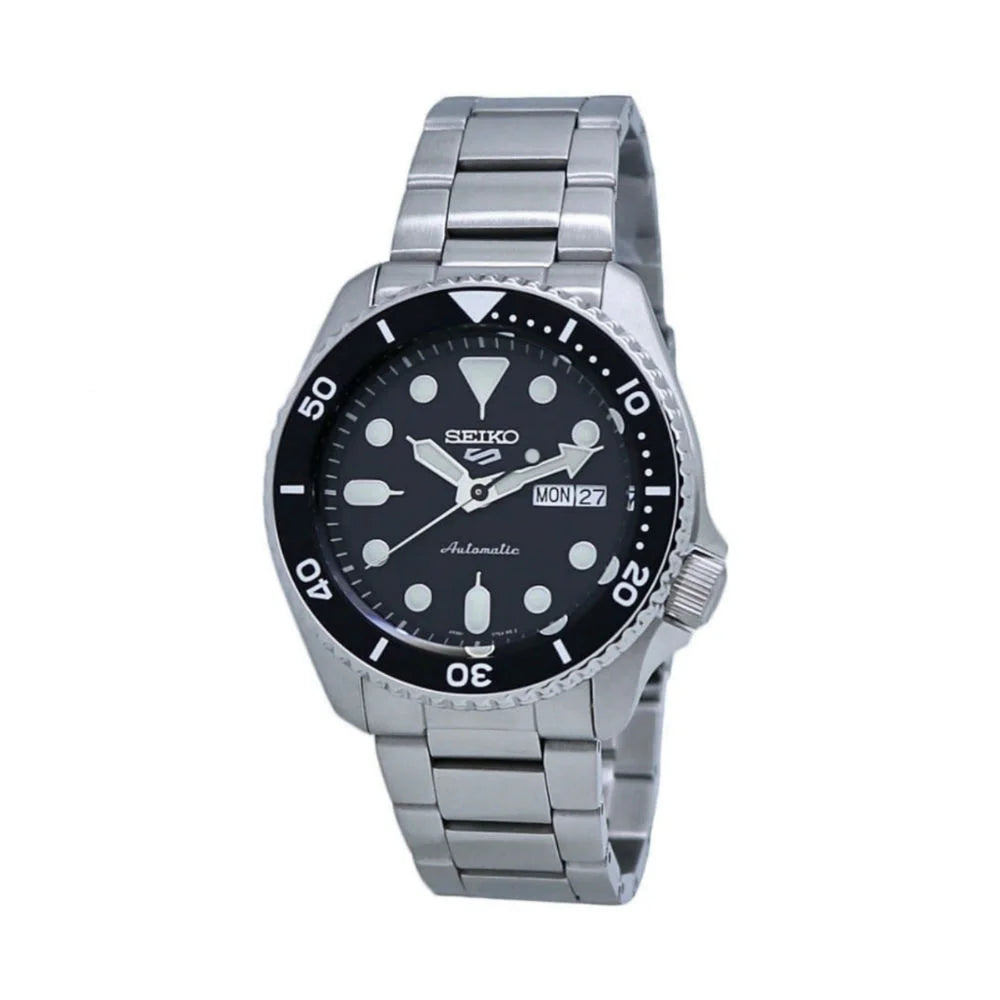 5 Sports Automatic Black Dial Men'S Watch SRPD55K1