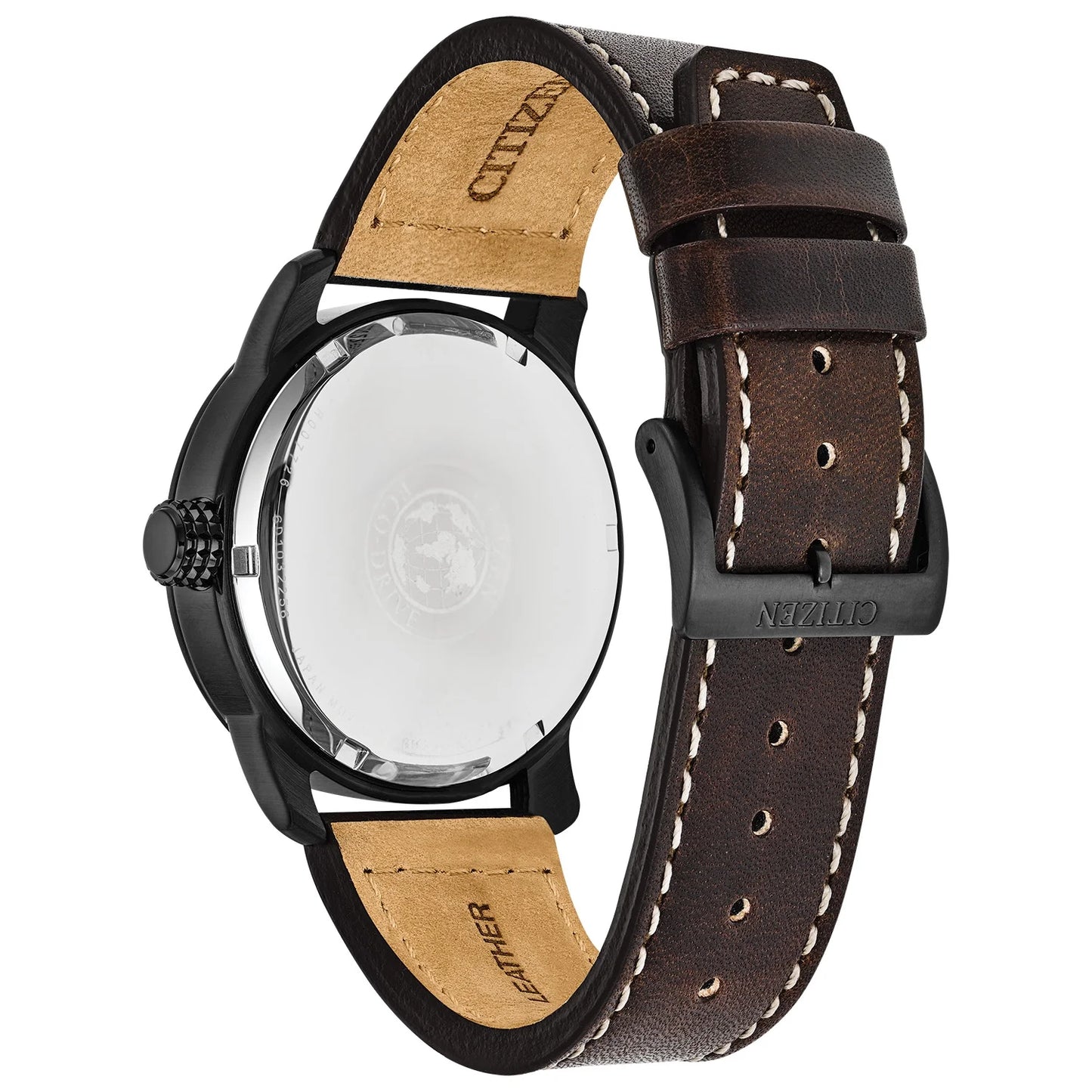 Men'S Eco-Drive Chandler Brown Strap Field Watch BM8478-01L