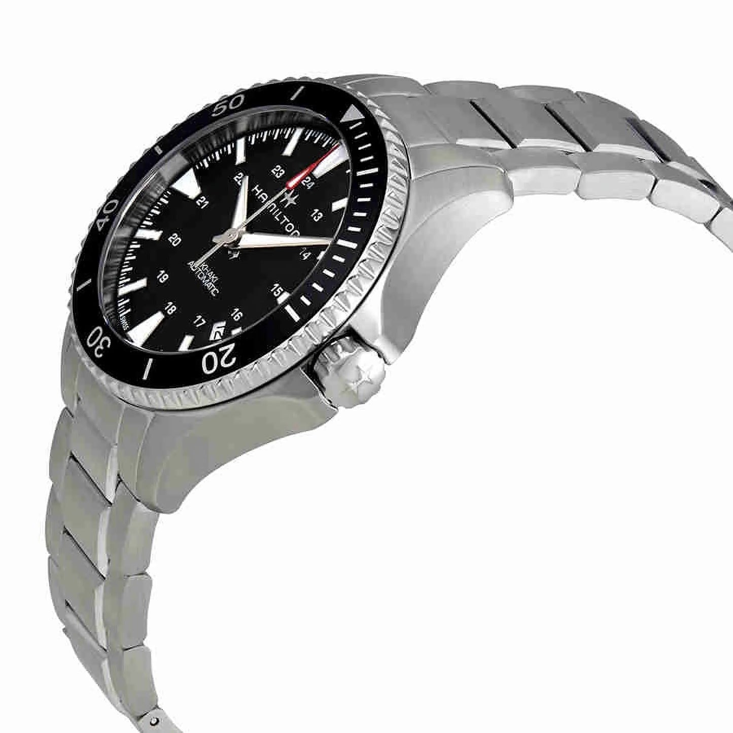 Khaki Navy Automatic Black Dial Mens Watch H82335131