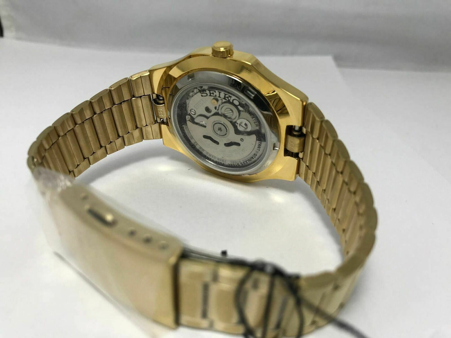 Seiko Men'S Snkk52 Seiko 5 Automatic Gold-Tone Stainless Steel Bracelet Watch