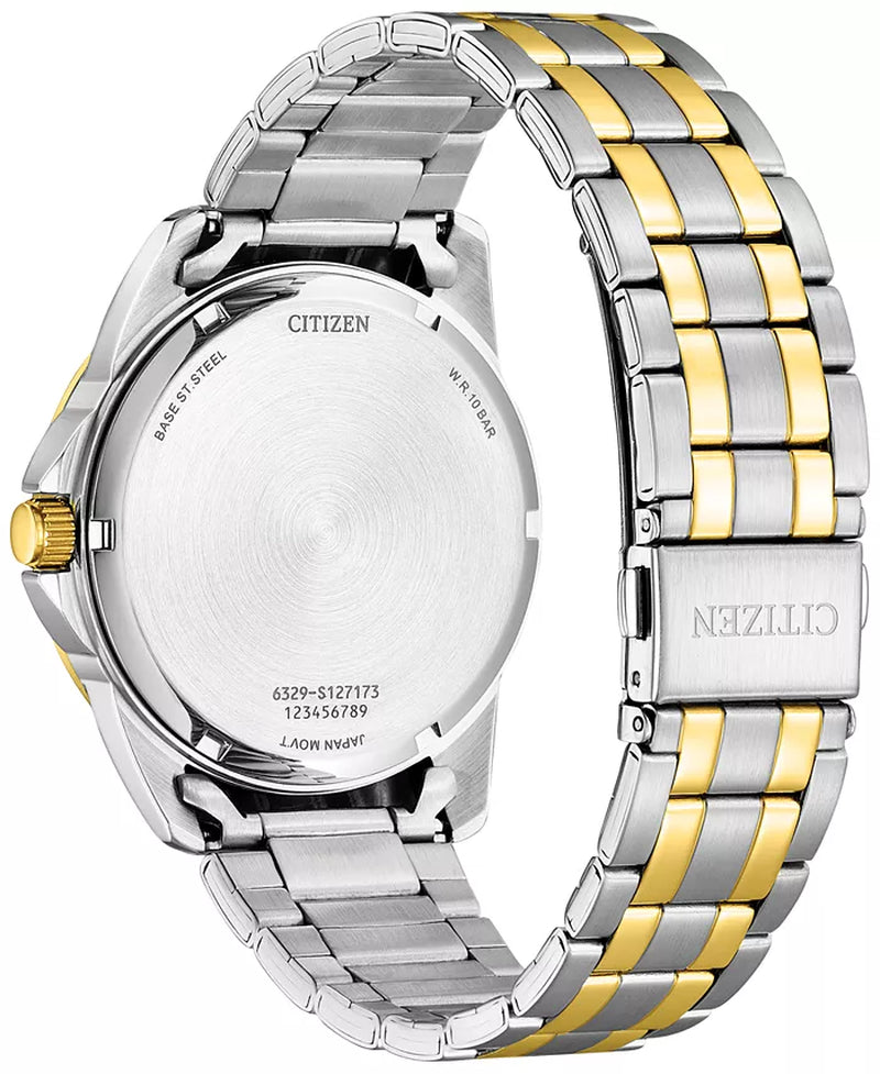 Men'S Two-Tone Stainless Steel Bracelet Watch 42Mm