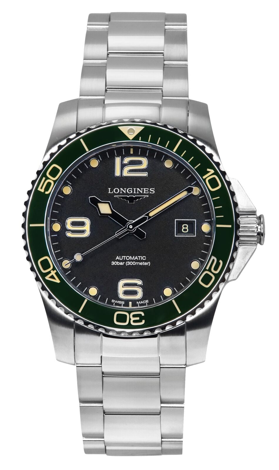 Longines Black Dial Automatic Diver'S 300M Men'S Watch L3.781.4.05.6