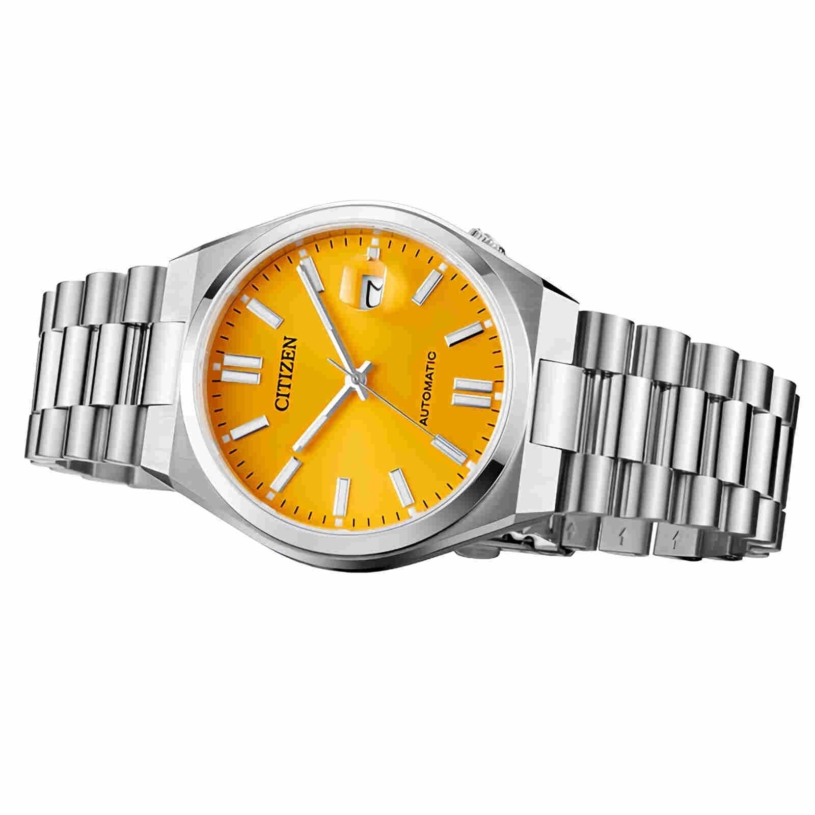 CITIZEN NJ0150-81Z Tsuyosa Automatic Yellow Dial Stainless Steel Men'S Watch