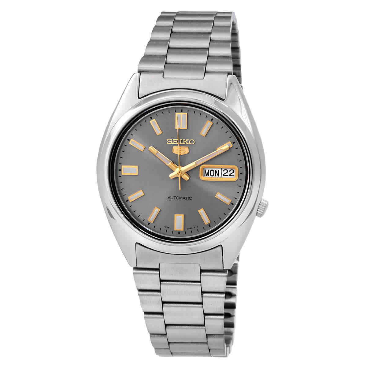 Seiko 5 Automatic Grey Dial Men'S Watch SNXS75K1