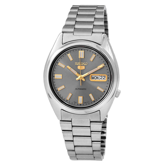 Seiko 5 Automatic Grey Dial Men'S Watch SNXS75K1