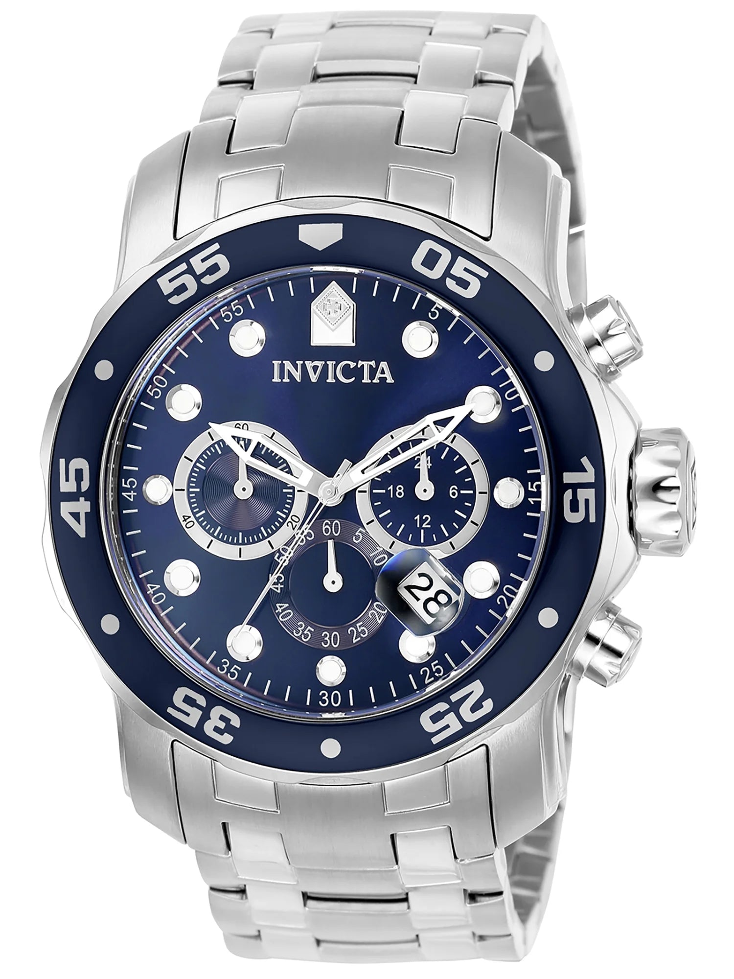 Men'S 0070 Pro Diver Quartz Chronograph Blue Dial Watch