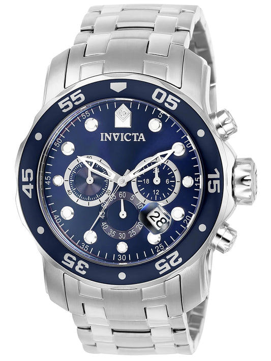 Men'S 0070 Pro Diver Quartz Chronograph Blue Dial Watch