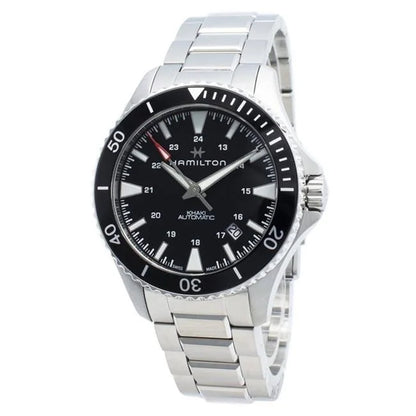 Khaki Navy Automatic Black Dial Mens Watch H82335131