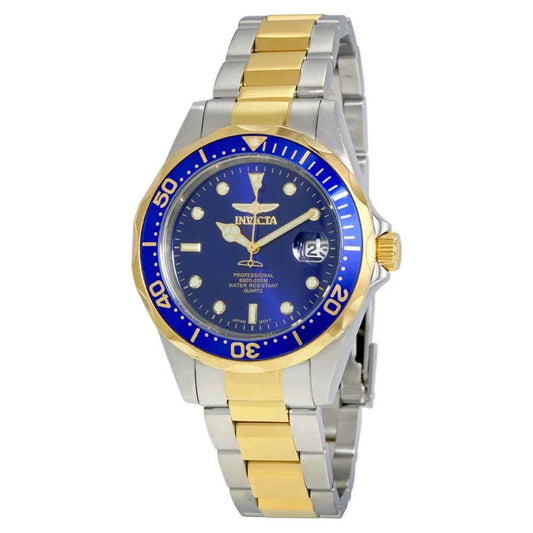 Pro Diver Quartz Blue Dial Two-Tone Men'S Watch 8935