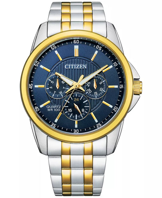 Men'S Two-Tone Stainless Steel Bracelet Watch 42Mm