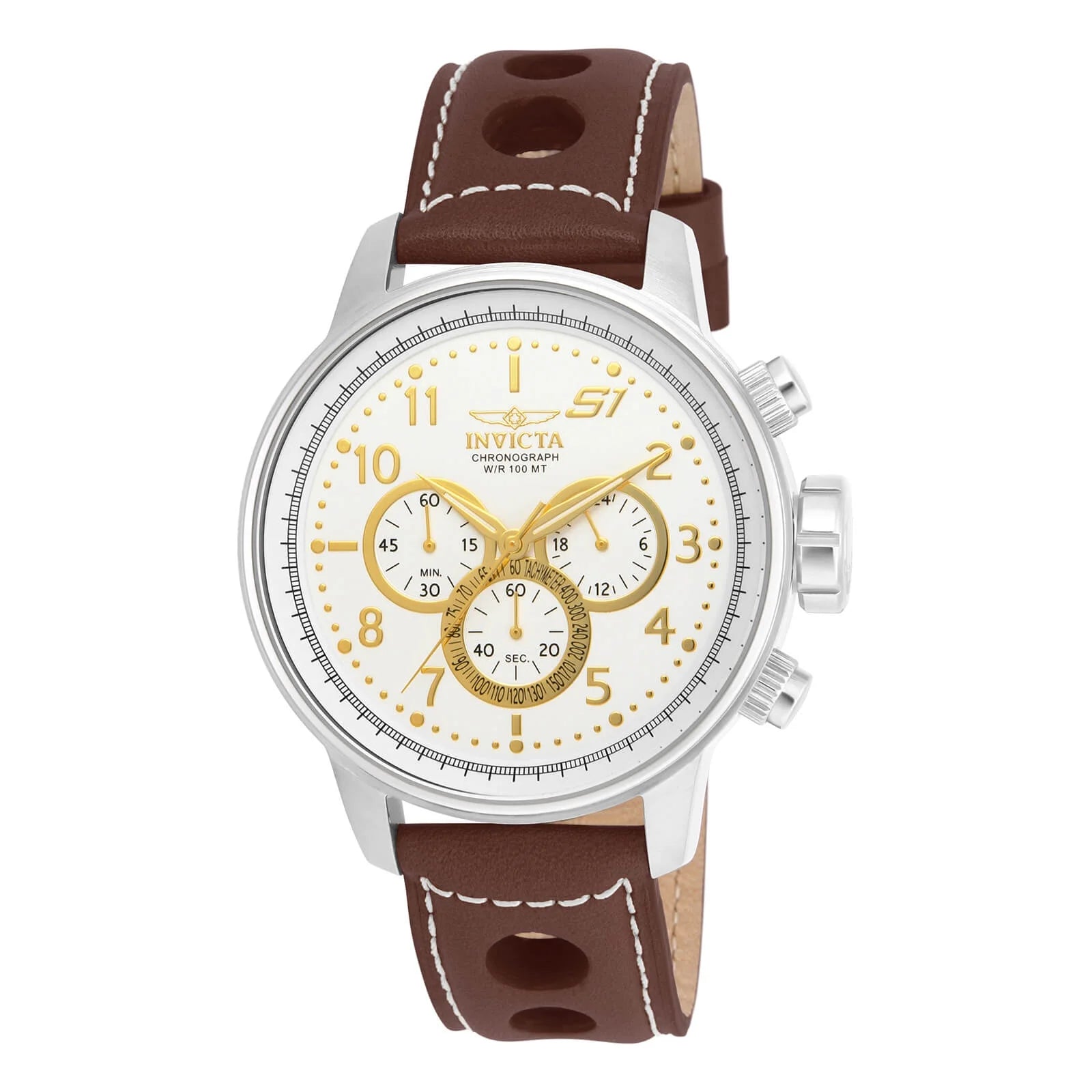 S1 Rally Chronograph White Dial Men'S Watch 16010