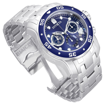 Men'S 0070 Pro Diver Quartz Chronograph Blue Dial Watch