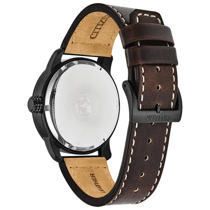 Men'S Eco-Drive Chandler Brown Strap Field Watch BM8478-01L