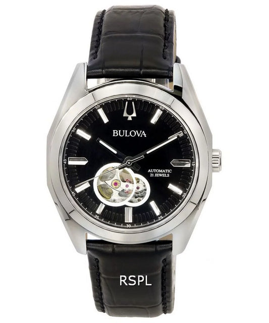 Surveyor Black Open Heart Dial Automatic 96A273 Men'S Watch