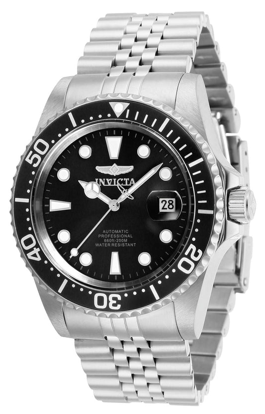 Men'S 30091 Pro Diver Automatic 3 Hand Black Dial Watch
