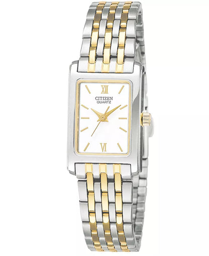 Women'S Two Tone Stainless Steel Bracelet Watch 18Mm EJ5854-56A