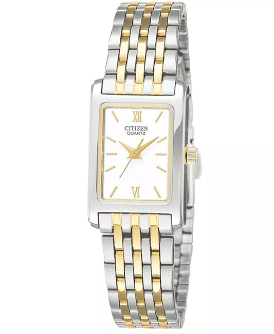 Women'S Two Tone Stainless Steel Bracelet Watch 18Mm EJ5854-56A