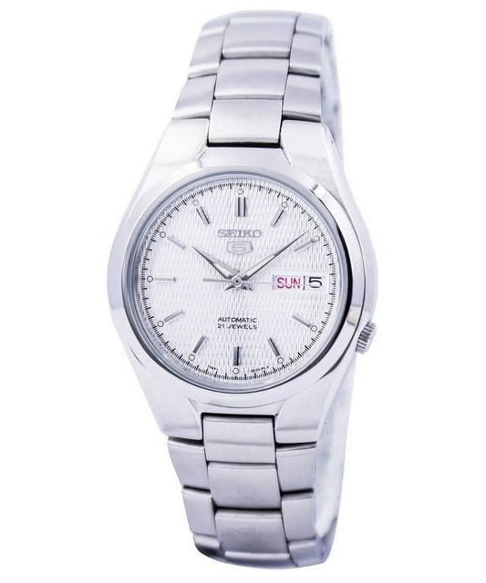 Men'S 5 Automatic Silver Dial Watch SNK601
